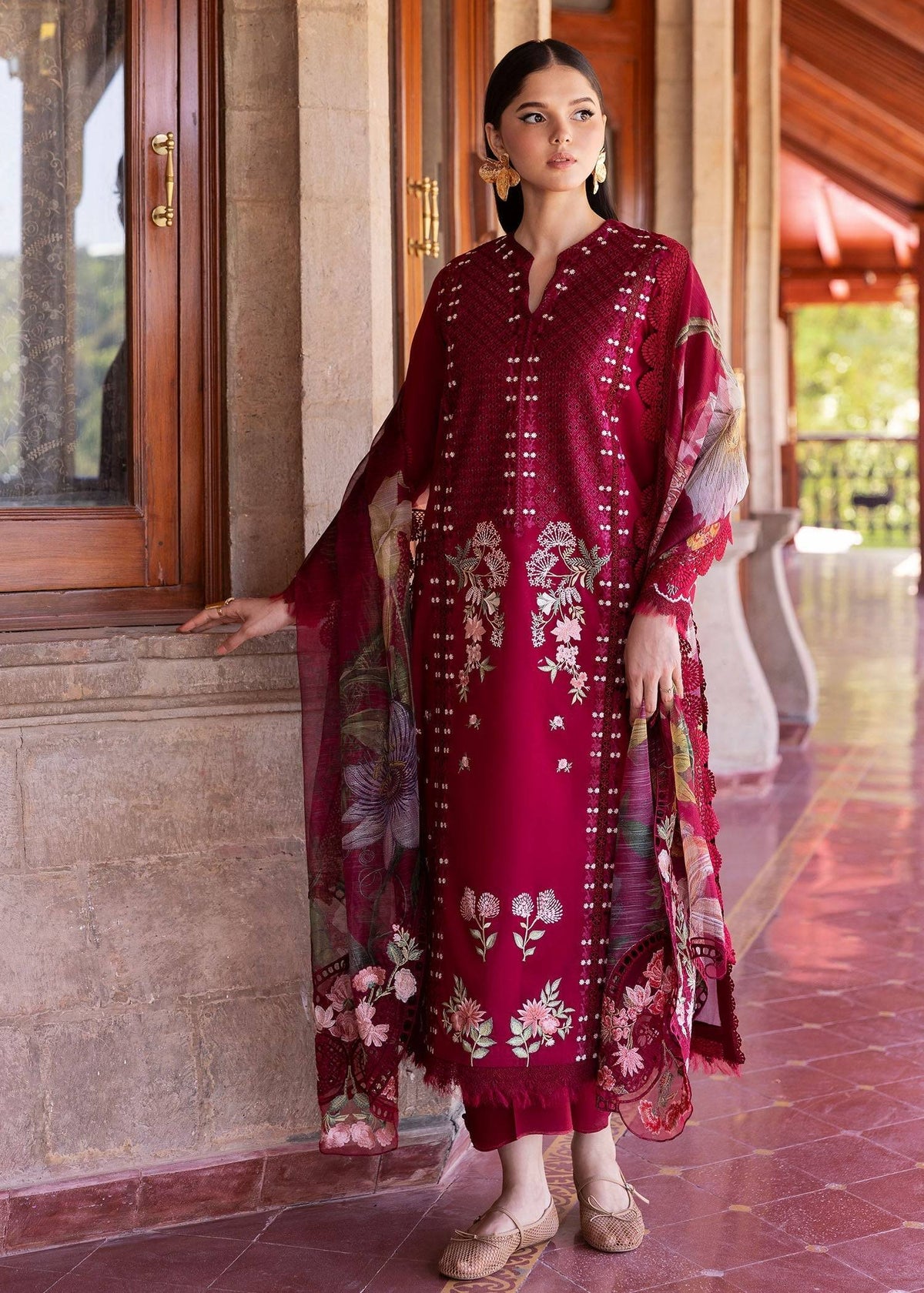 Saira Shakira | Bloom Lawn 25 | HANGING GARDENS 2-A by Maria Faisal - Registered Vendor of : Saira Shakira - type : Ladies Clothes - 100% original wedding dresses