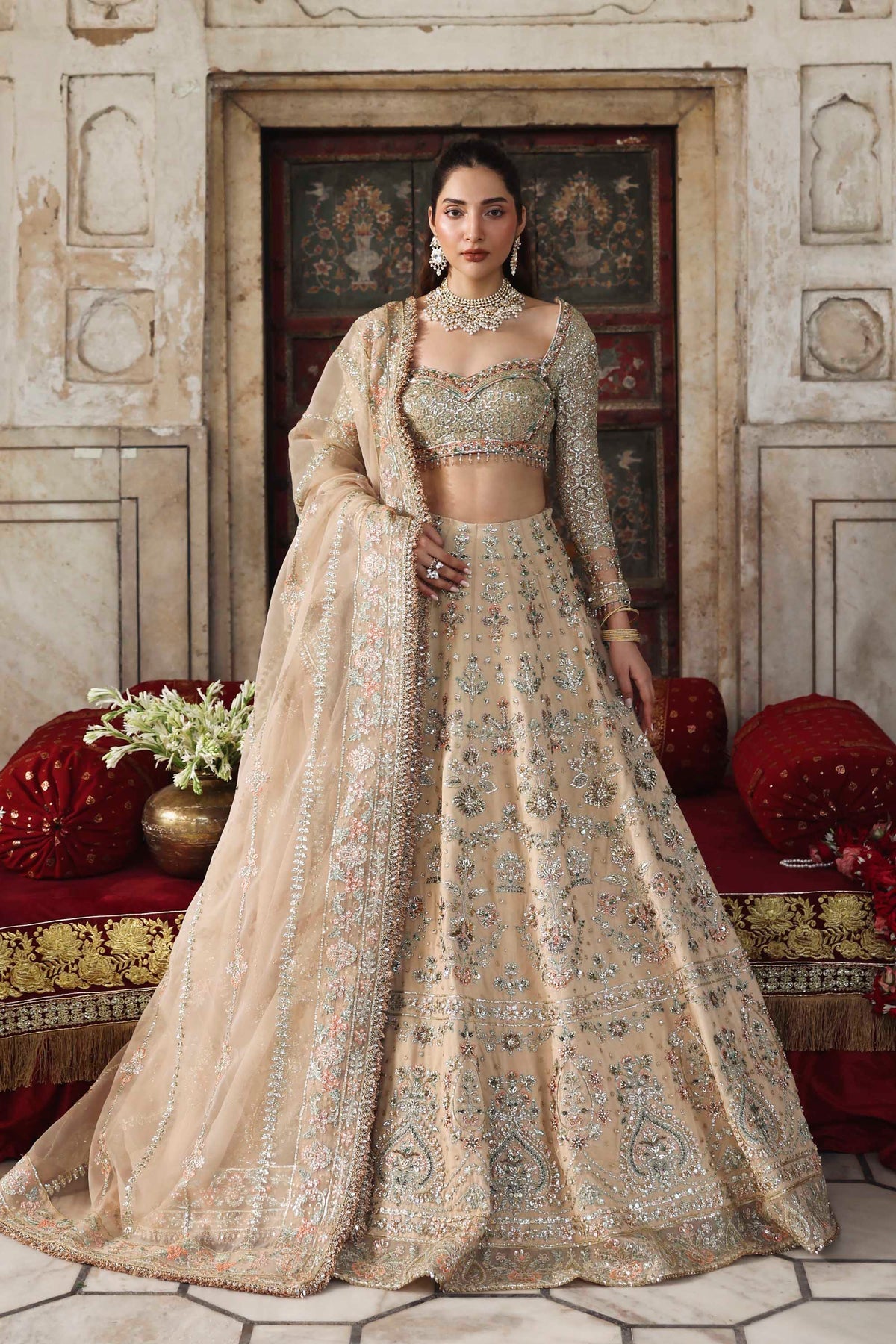Akbar Aslam | Rang Mahal Formals | Nuraan - Formal Dress - available at Maria Faisal in UK and USA.