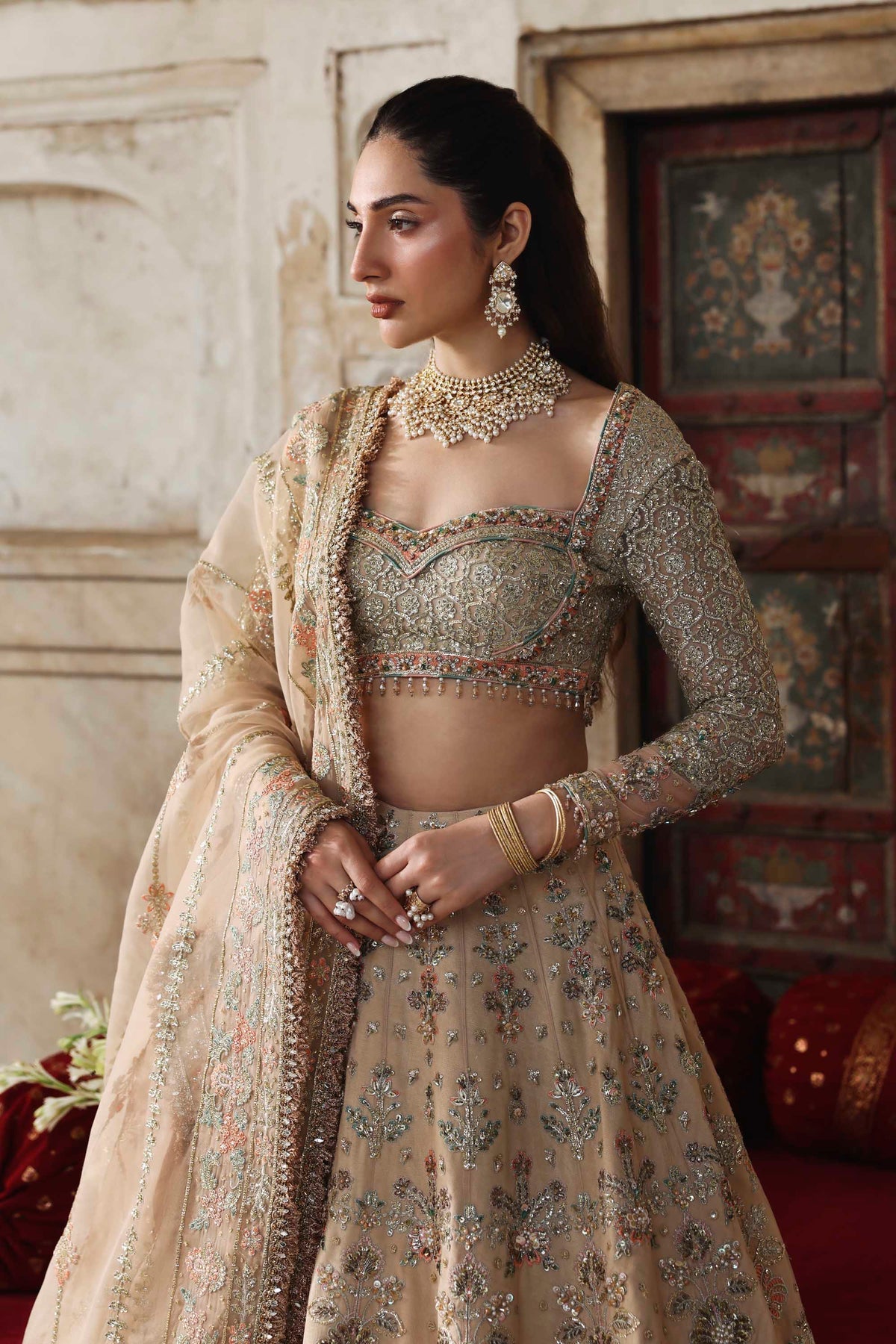 Akbar Aslam | Rang Mahal Formals | Nuraan - Formal Dress - available at Maria Faisal in UK and USA.
