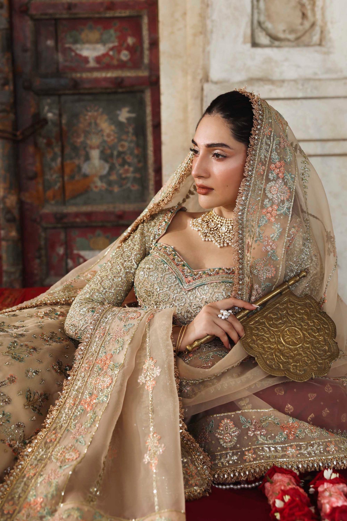Akbar Aslam | Rang Mahal Formals | Nuraan - Formal Dress - available at Maria Faisal in UK and USA.