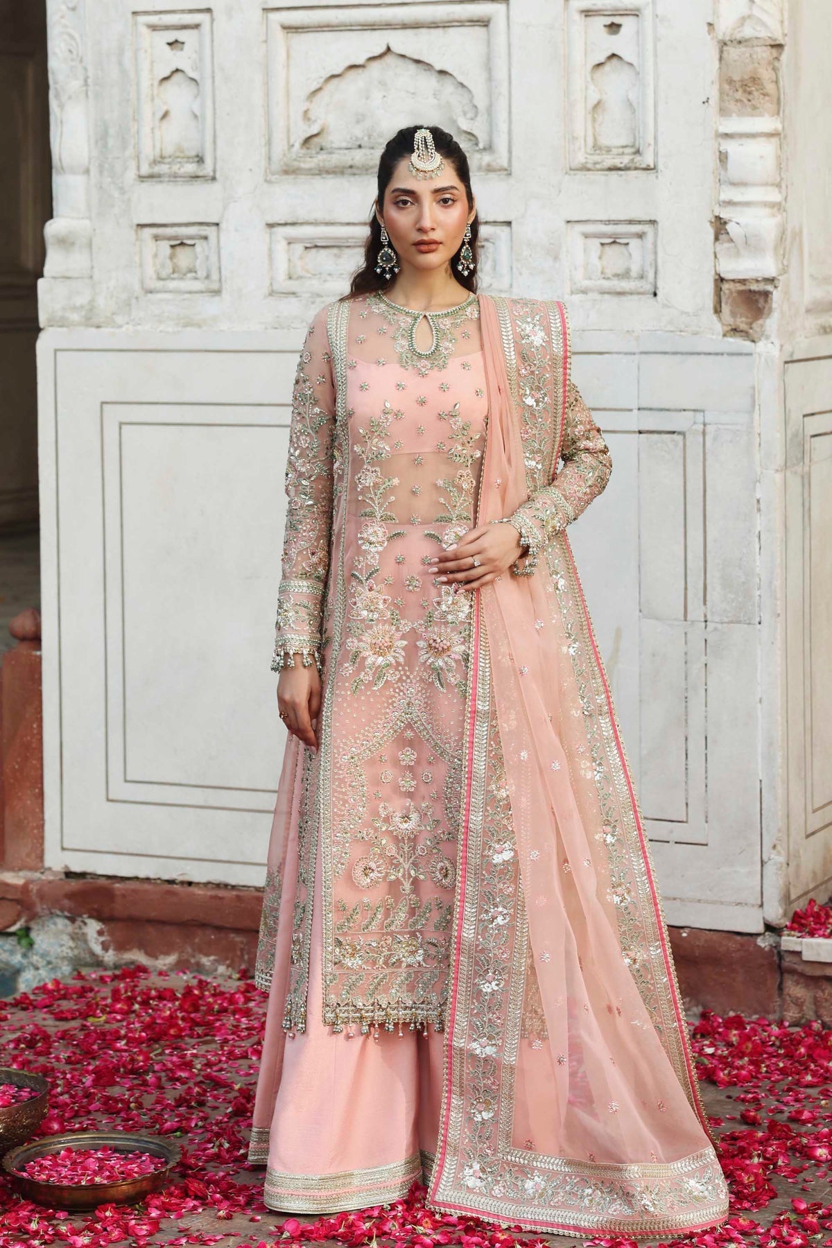Akbar Aslam | Rang Mahal Formals | Naazi - Formal Dress - available at Maria Faisal in UK and USA.