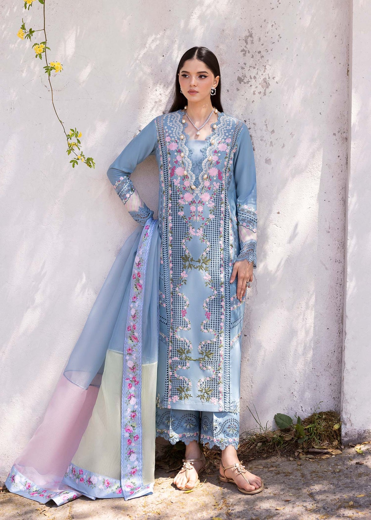 Saira Shakira | Bloom Lawn 25 | ZERENE 1-B by Maria Faisal - Registered Vendor of : Saira Shakira - type : Ladies Clothes - 100% original wedding dresses