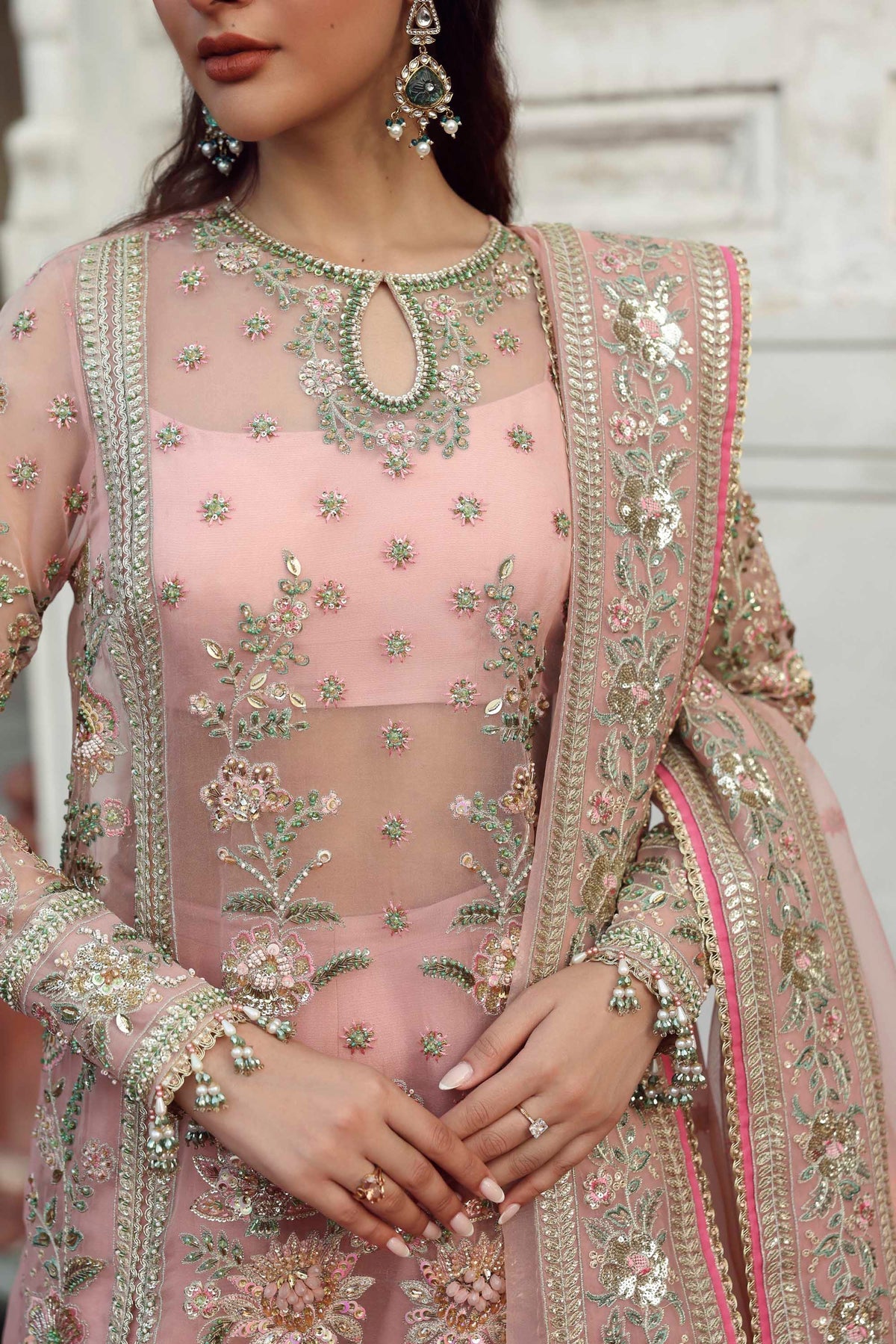Akbar Aslam | Rang Mahal Formals | Naazi - Formal Dress - available at Maria Faisal in UK and USA.