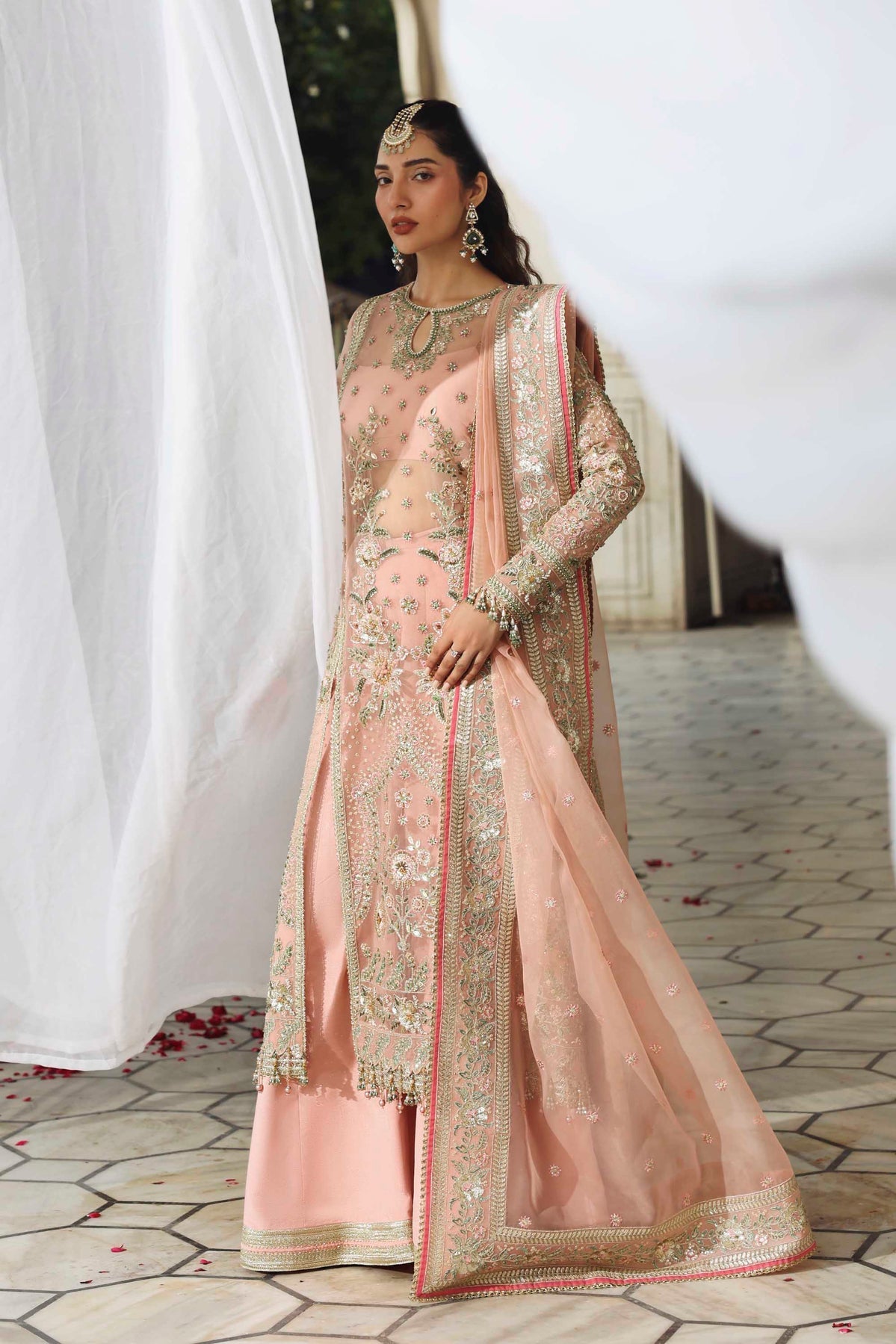 Akbar Aslam | Rang Mahal Formals | Naazi - Formal Dress - available at Maria Faisal in UK and USA.