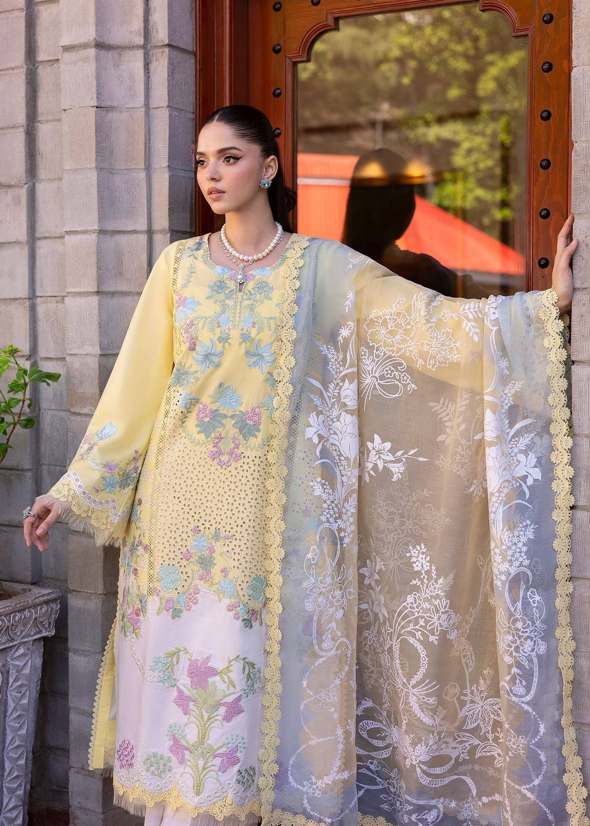 Saira Shakira | Bloom Lawn 25 | LOTUS REVERIE 4-A by Maria Faisal - Registered Vendor of : Saira Shakira - type : Ladies Clothes - 100% original wedding dresses