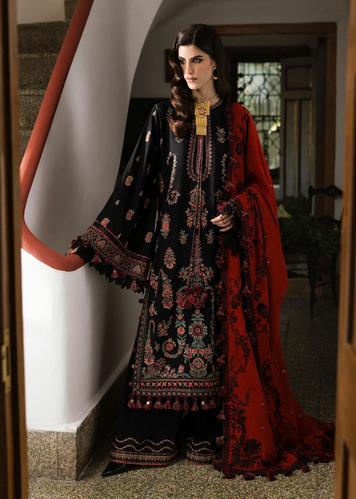 Hussain Rehar | Karandi Winter 24 | Sahe - Ladies Clothes - Maria Faisal