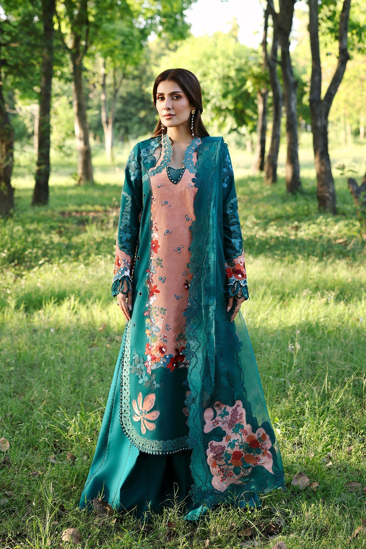 Afrozeh | A Lawn 26 | DALIYA - Luxury Dress - available at Maria Faisal in UK and USA.