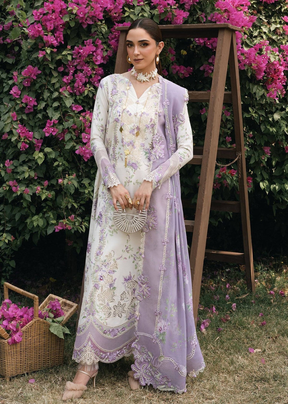 Crimson | Tasawar 25 | LAVENDER FALL - D5B by Maria Faisal - Registered Vendor of : Crimson - type : Ladies Clothes - 100% original wedding dresses