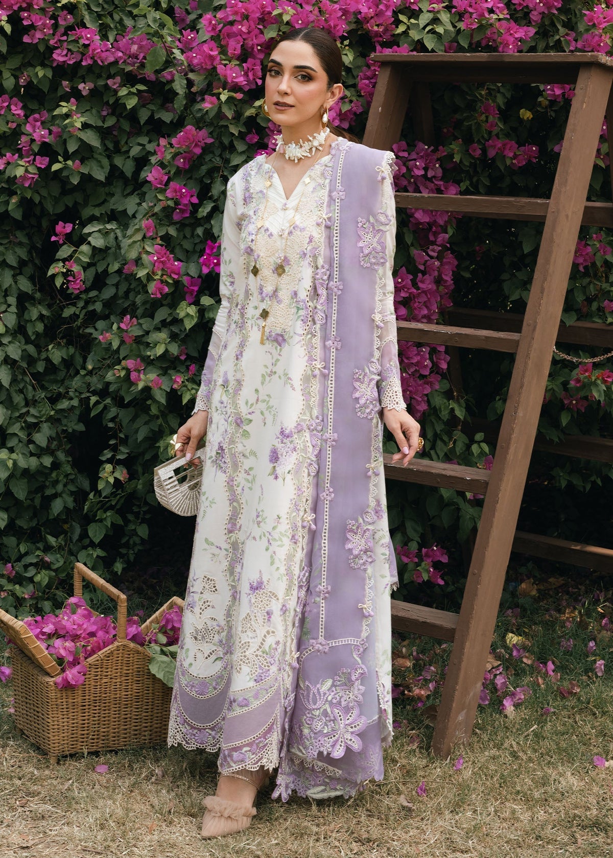 Crimson | Tasawar 25 | LAVENDER FALL - D5B by Maria Faisal - Registered Vendor of : Crimson - type : Ladies Clothes - 100% original wedding dresses