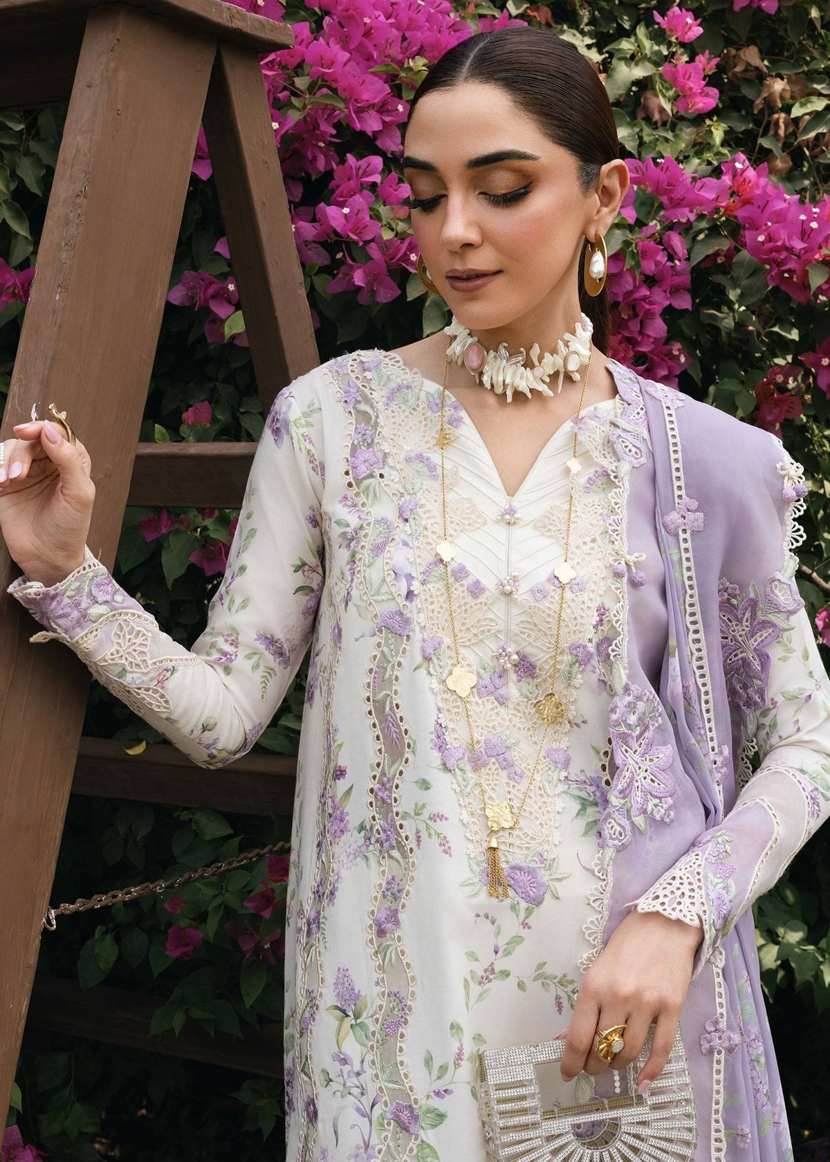 Crimson | Tasawar 25 | LAVENDER FALL - D5B by Maria Faisal - Registered Vendor of : Crimson - type : Ladies Clothes - 100% original wedding dresses