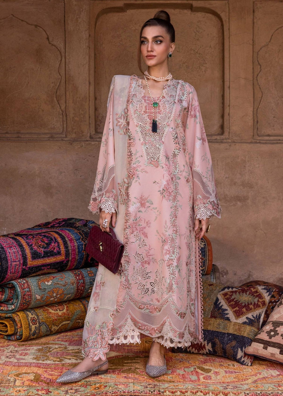Crimson | Tasawar 25 | LAVENDER FALL - D5A by Maria Faisal - Registered Vendor of : Crimson - type : Ladies Clothes - 100% original wedding dresses