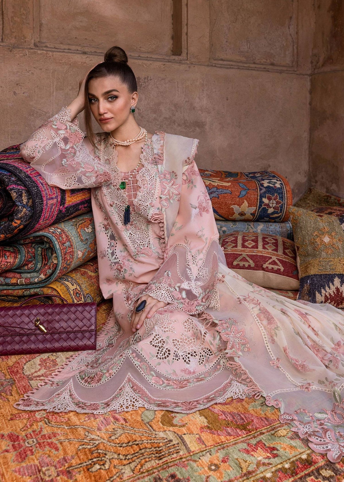 Crimson | Tasawar 25 | LAVENDER FALL - D5A by Maria Faisal - Registered Vendor of : Crimson - type : Ladies Clothes - 100% original wedding dresses