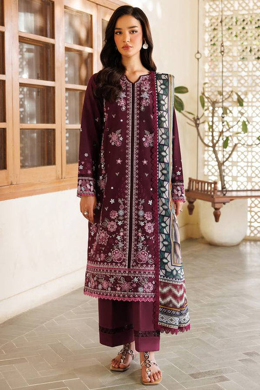 Farasha | Summer Weaves Embroidered Lawn | Burgandy Rush by Maria Faisal - Registered Vendor of : Farasha - type : Ladies Clothes - 100% original wedding dresses