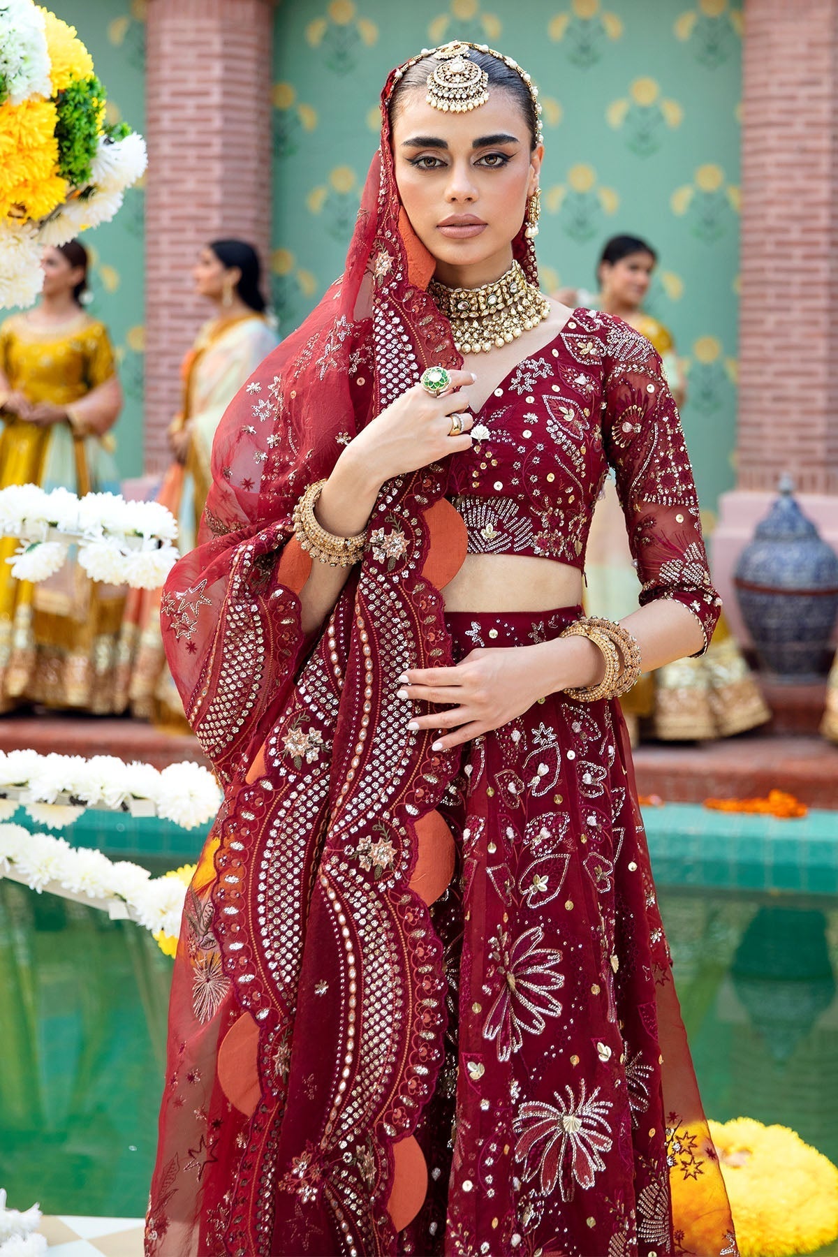 Nureh | Jhoomro Wedding Formals | NL-53 - MAHRO - Wedding Dress - Maria Faisal