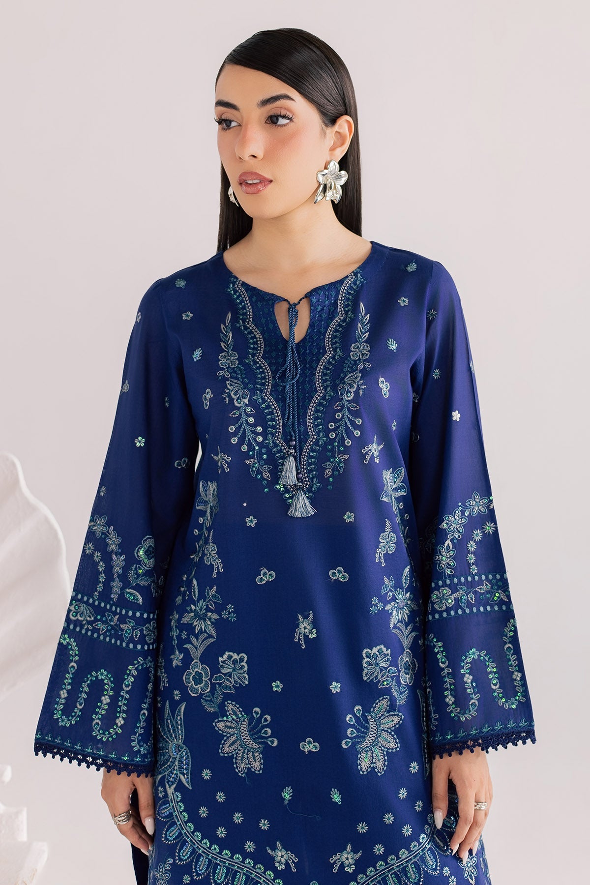 Nureh | Shades of Summer | NP-795 - Luxury Dress - available at Maria Faisal in UK and USA.