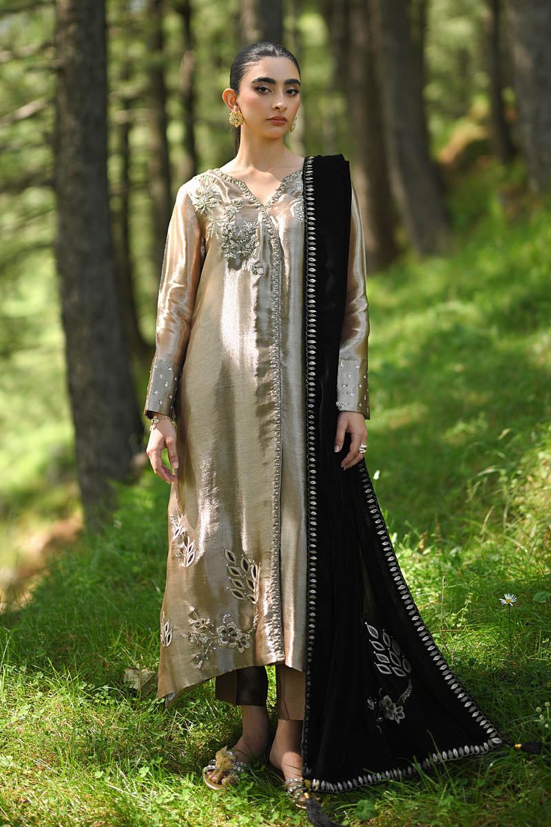 Hue Pret | Farasha Luxury Winter | Melek - Ladies Clothes - Maria Faisal