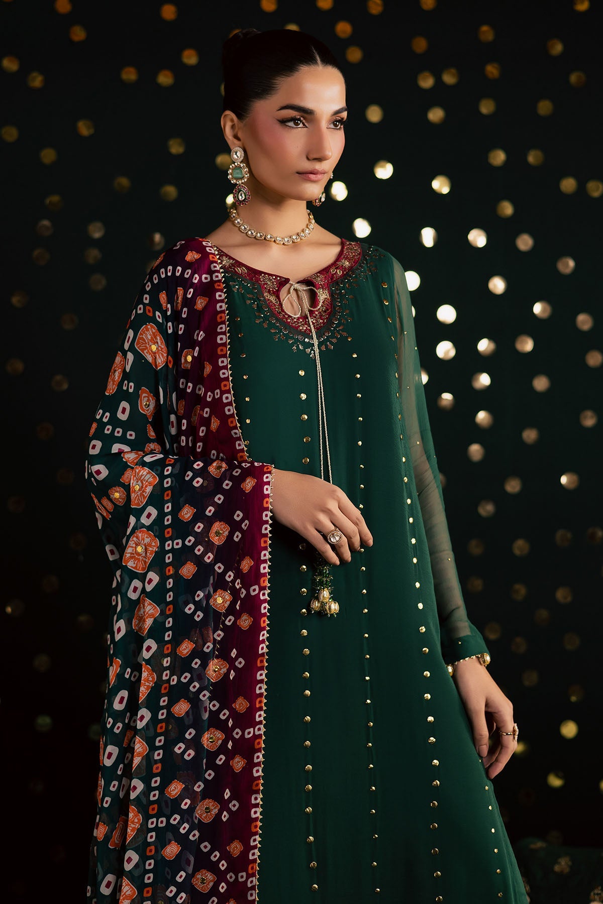 Nureh | Mukeshkari Formals | MK-20 - Formal Dress - available at Maria Faisal in UK and USA.