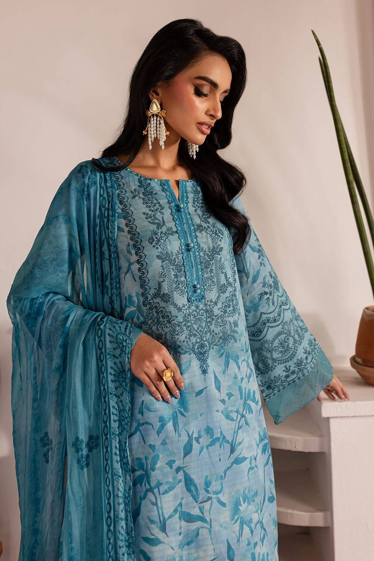 Nureh | Printed lawn 25 | SP-140 by Maria Faisal - Registered Vendor of : Nureh - type : Ladies Clothes - 100% original wedding dresses