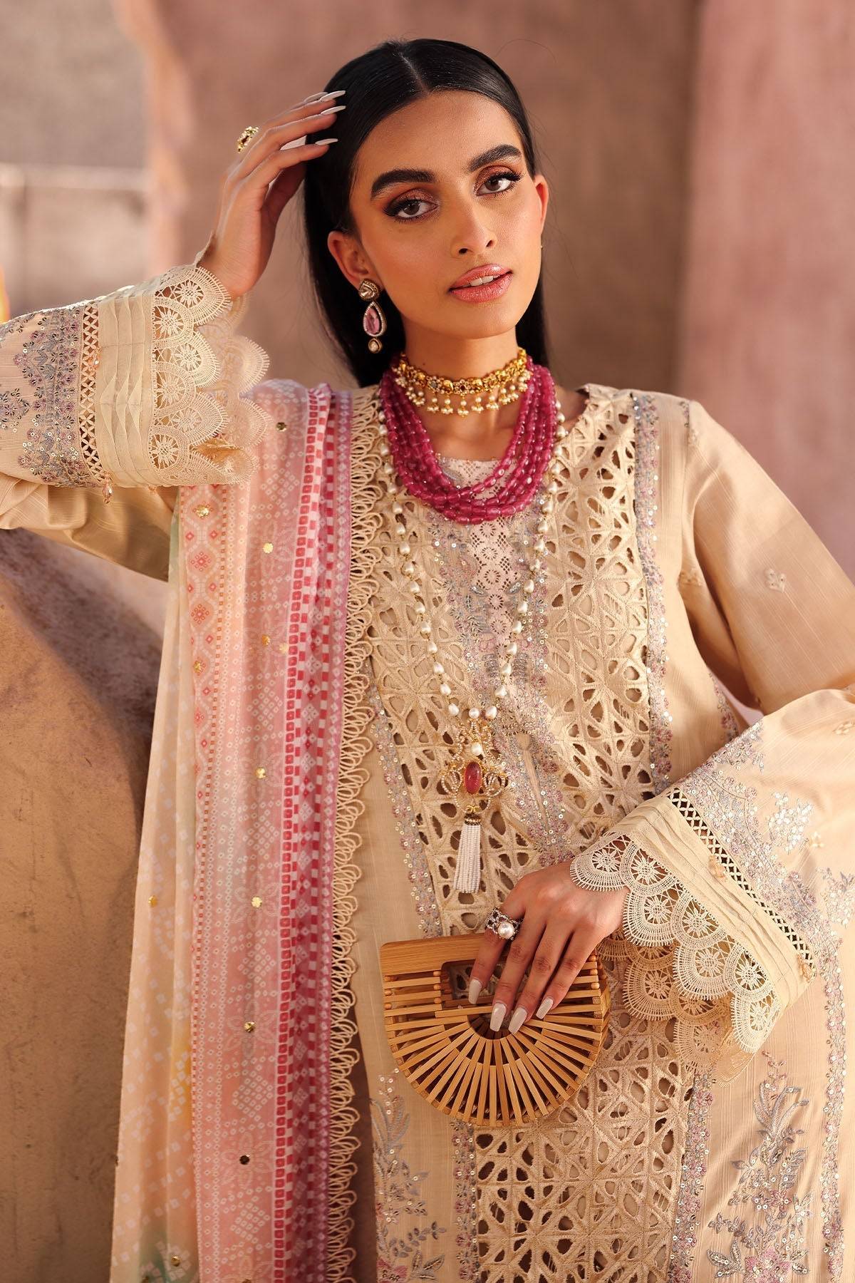 Nureh | Bazaar Lawn | NE-159 by Maria Faisal - Registered Vendor of : Nureh - type : Ladies Clothes - 100% original wedding dresses
