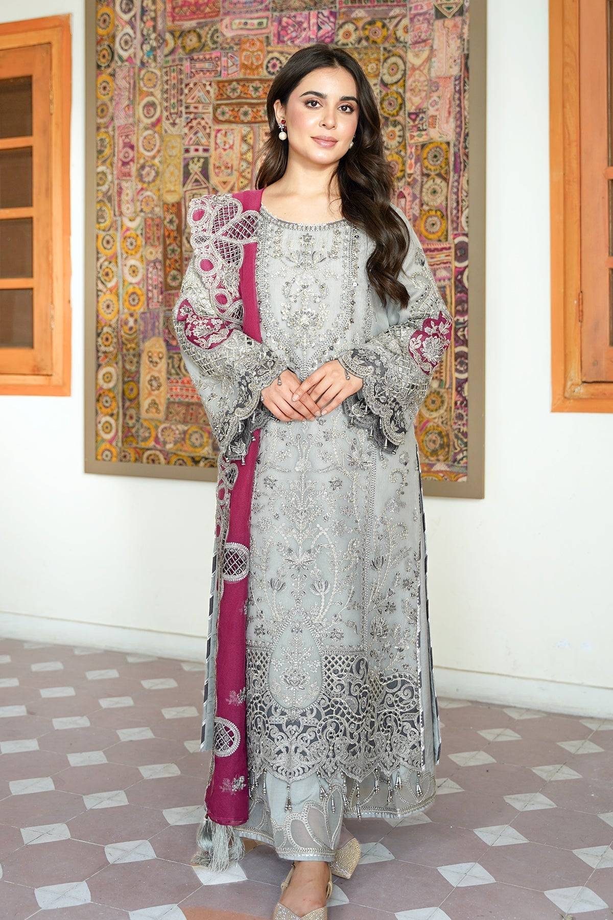 Imrozia Premium | Meeras Luxury Eid 25 | I-228 ZAREEN by Maria Faisal - Registered Vendor of : Imrozia Premium - type : Ladies Clothes - 100% original wedding dresses