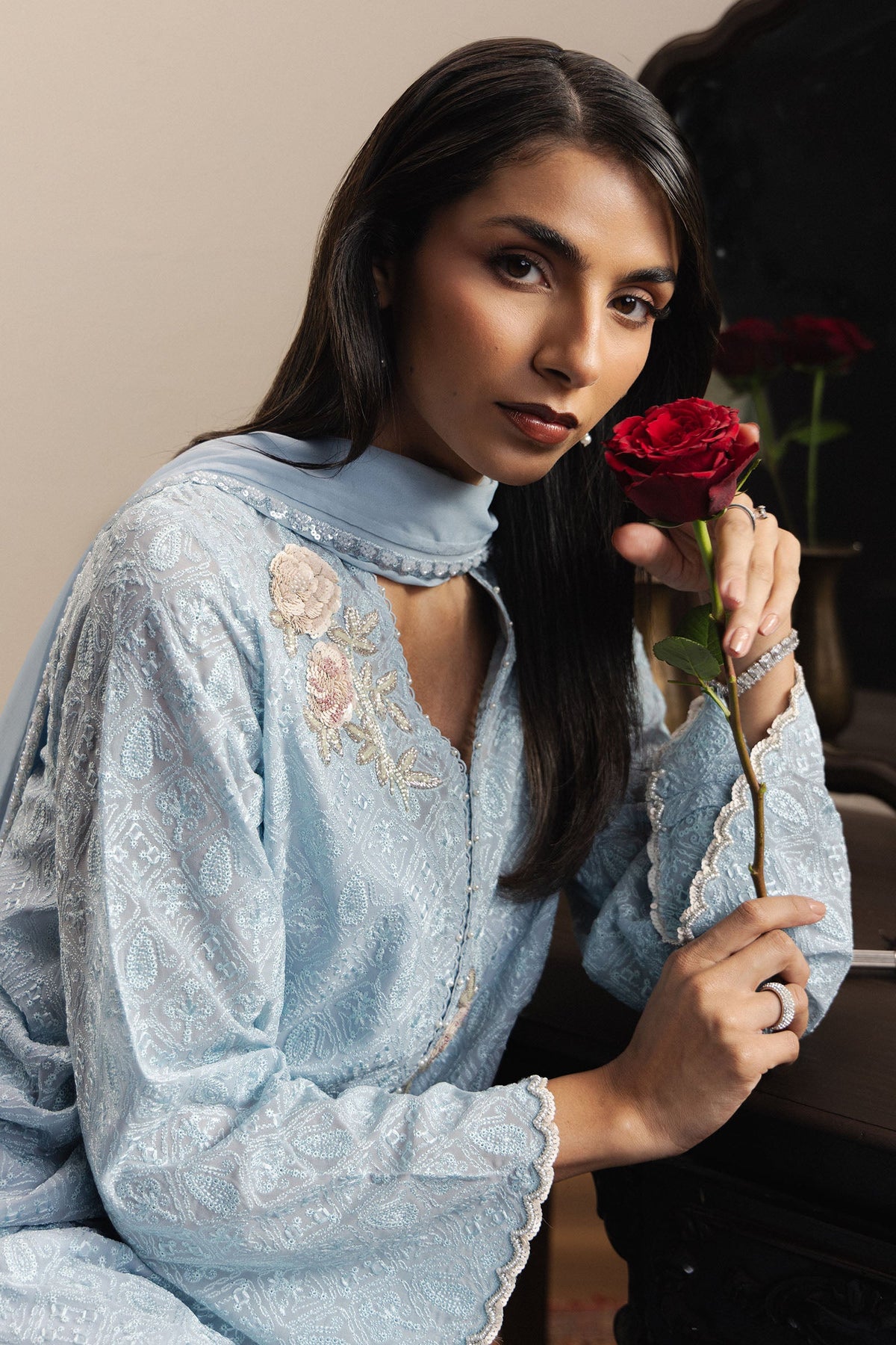 ZaraShahJahan | SS26 | Nayla - Festive Dress - available at Maria Faisal in UK and USA