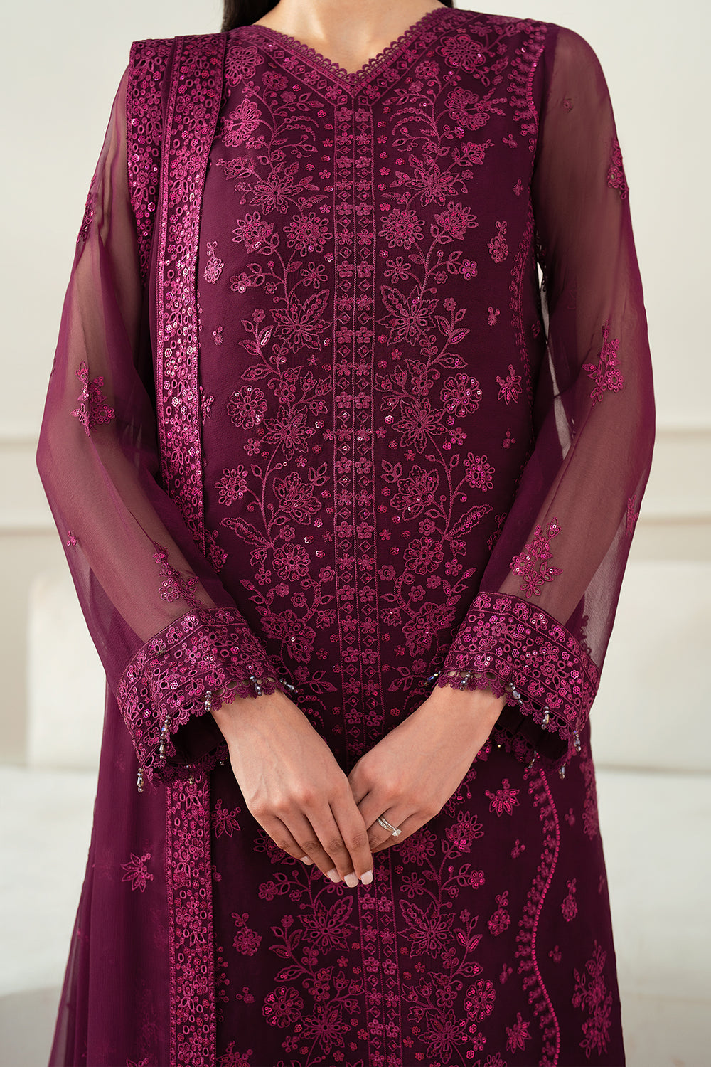 Farasha | Essence Formals 25 | Regal Violet - Ladies Clothes - Maria Faisal