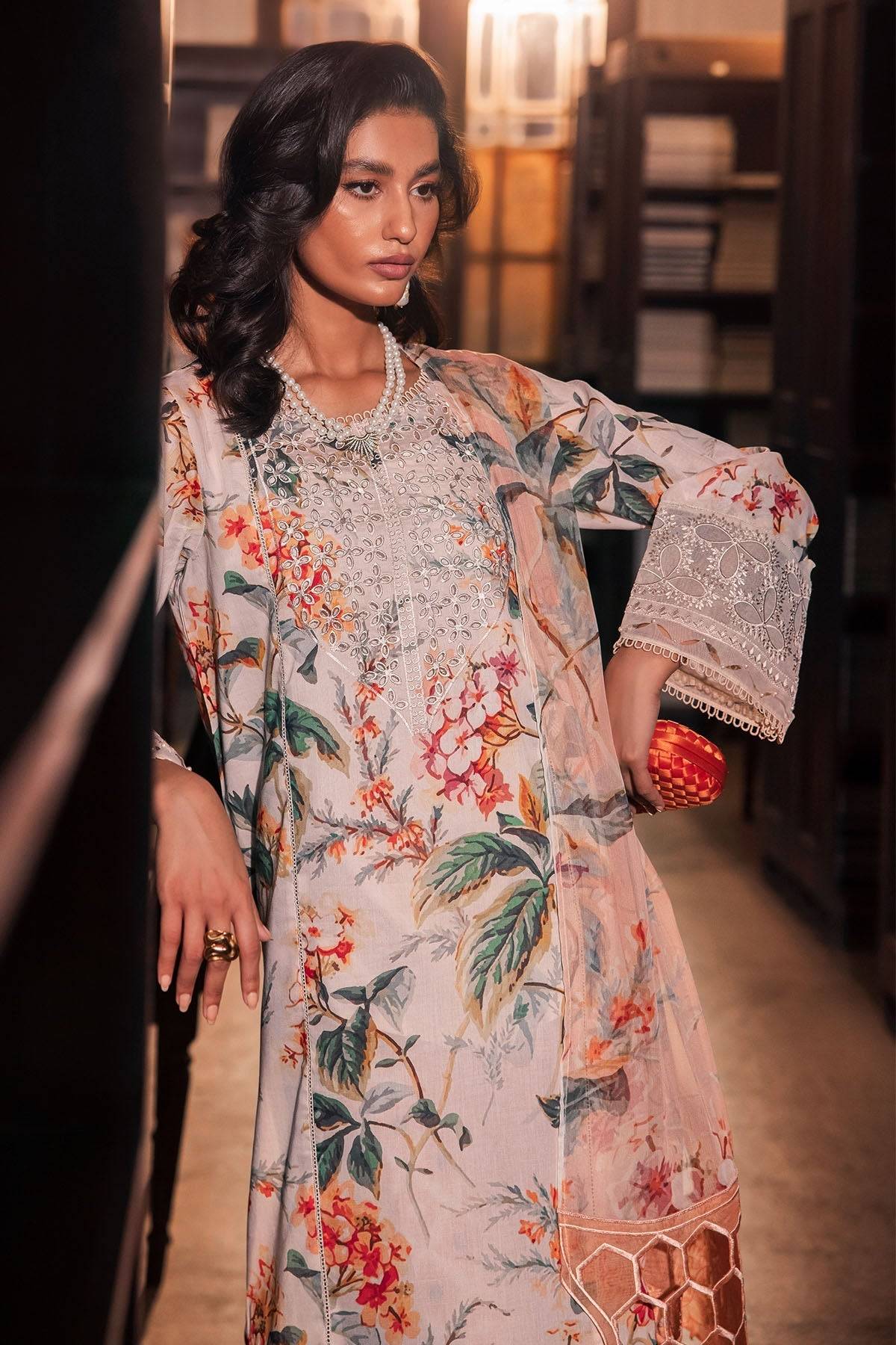 Nureh | Glam Girl Lawn | GL-13 by Maria Faisal - Registered Vendor of : Nureh - type : Ladies Clothes - 100% original wedding dresses