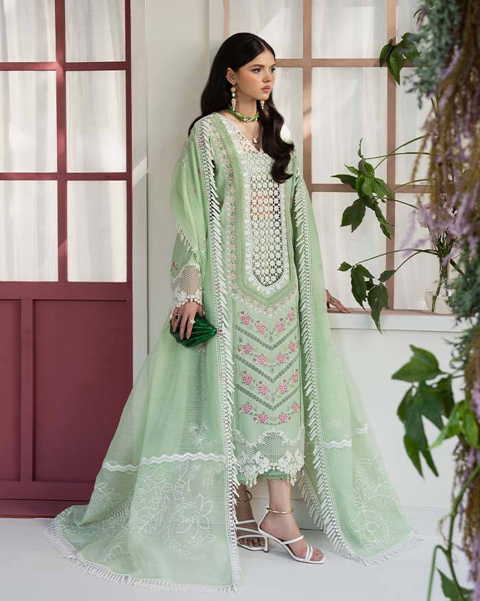Zevk | Flora Festive Lawn | ROSEMARY by Maria Faisal - Registered Vendor of : Zevk - type : Ladies Clothes - 100% original wedding dresses