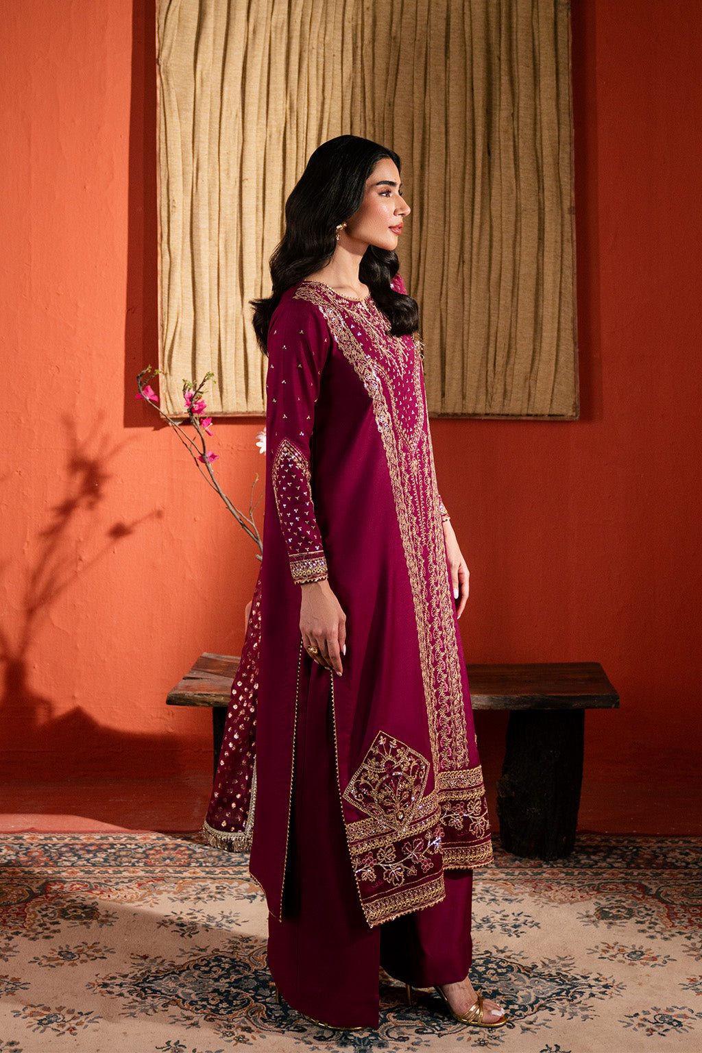 Neeshay | Raw Silk | RTW-RS-01 - Ladies Clothes - Maria Faisal