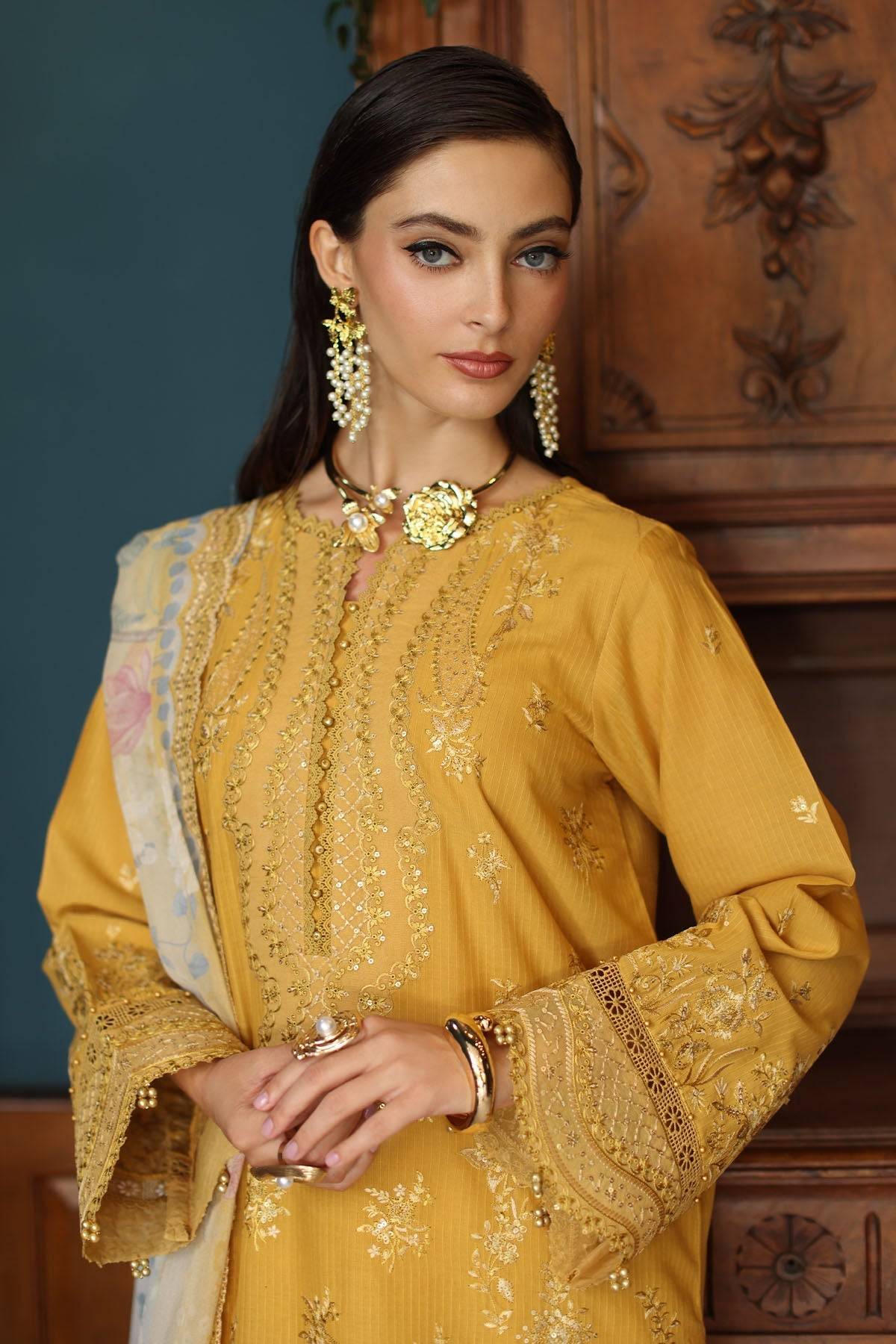 Nureh | Maya Lawn | NS-155 by Maria Faisal - Registered Vendor of : Nureh - type : Ladies Clothes - 100% original wedding dresses