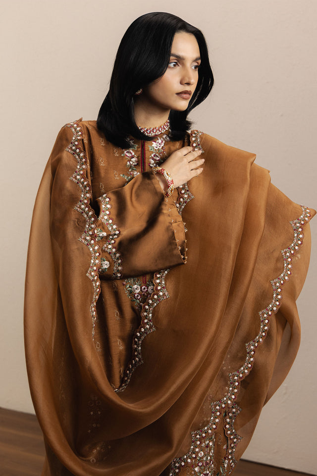 Zara Shahjahan | Festive 26 | Munawwar - Luxury Dress - available at Maria Faisal in UK and USA.