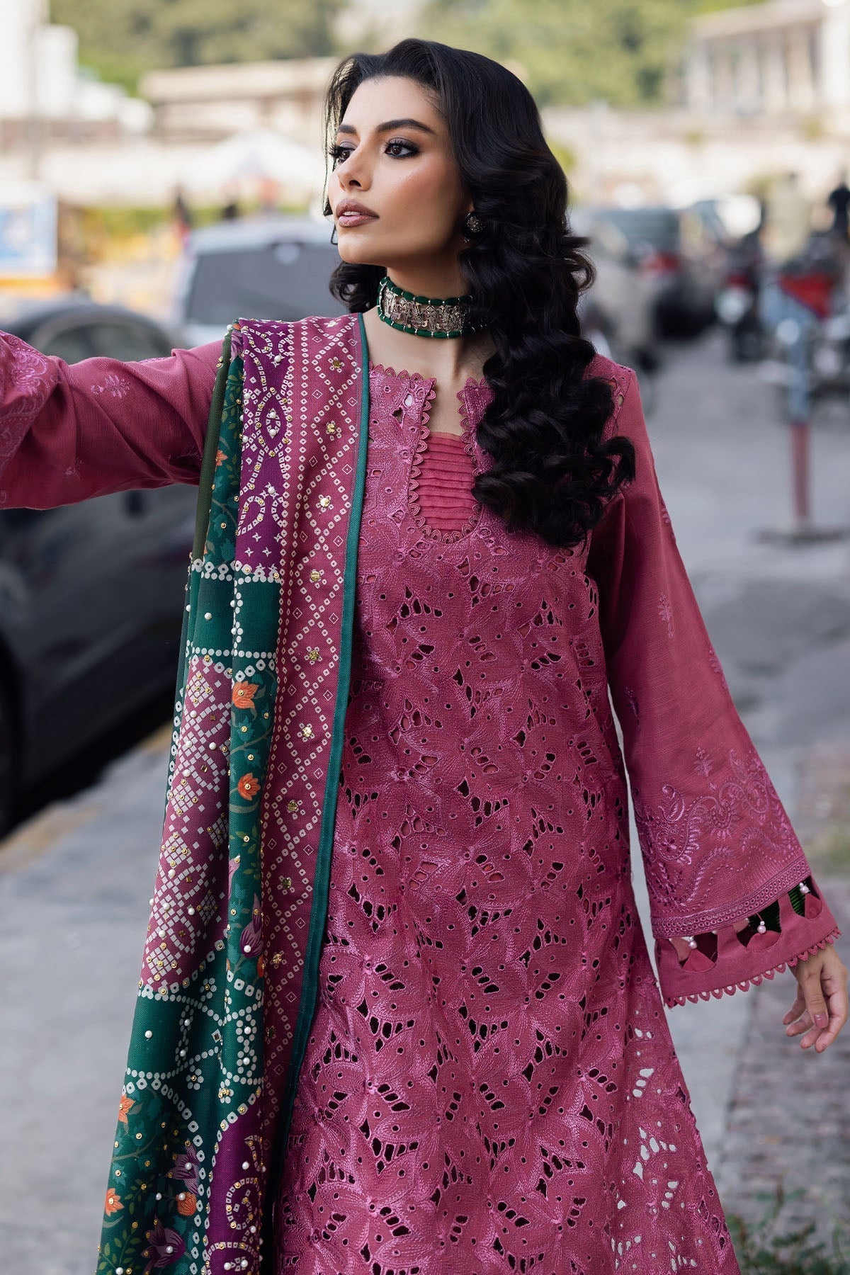 Nureh | Bazaar Winter 24 | NE-113 - Designer Dress with Intricate embroidery and embellishments. Shop elegent wedding dress at Maria Faisal.