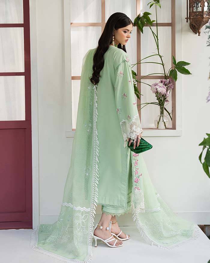 Zevk | Flora Festive Lawn | ROSEMARY by Maria Faisal - Registered Vendor of : Zevk - type : Ladies Clothes - 100% original wedding dresses