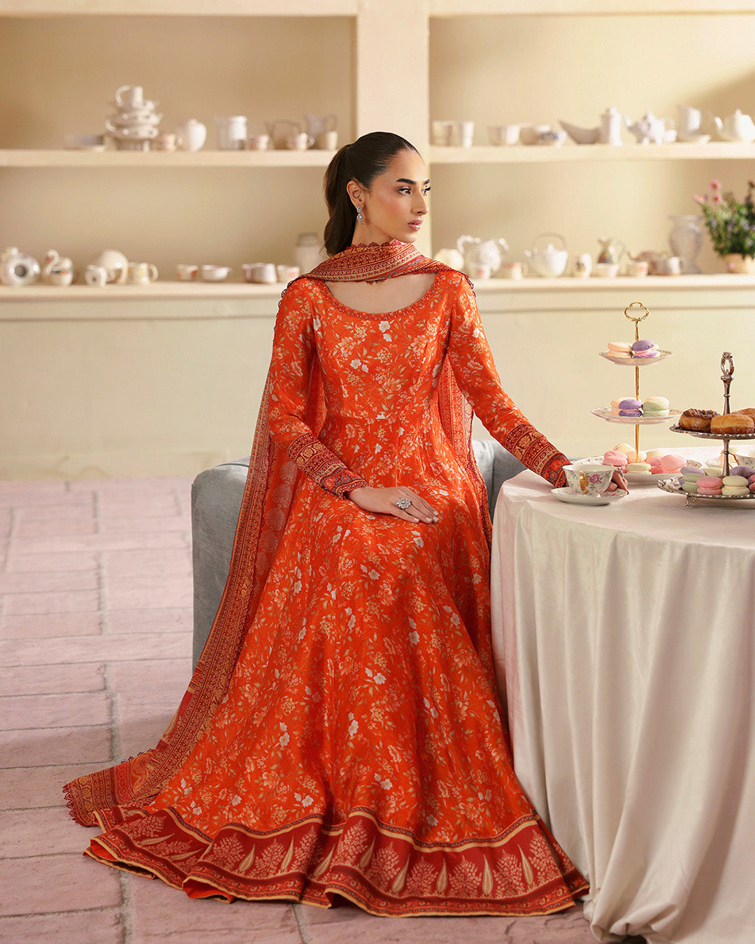Faiza Saqlain | Serina Luxe | Abia - Formal Dress - available at Maria Faisal in UK and USA.