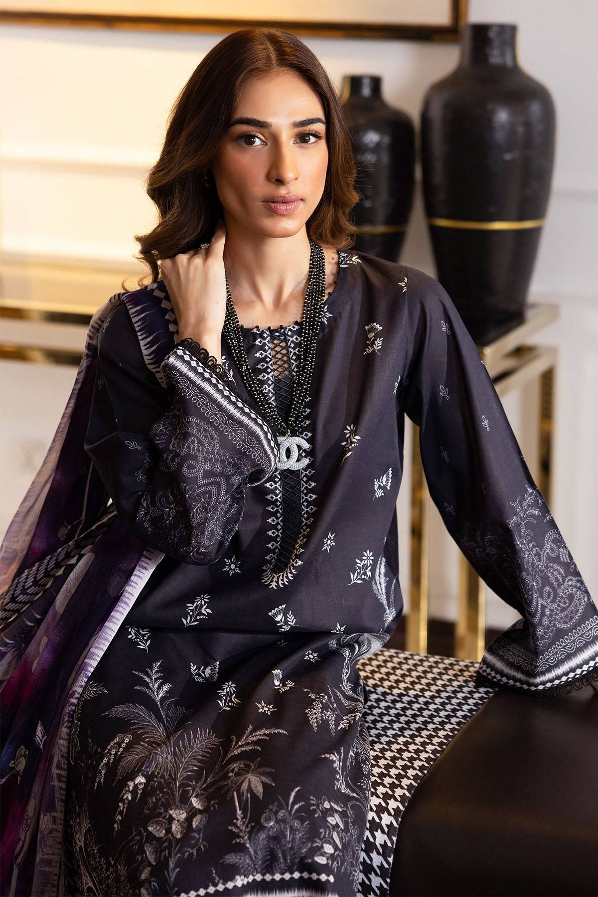 Nureh | Printed lawn 25 | SP-118 by Maria Faisal - Registered Vendor of : Nureh - type : Ladies Clothes - 100% original wedding dresses