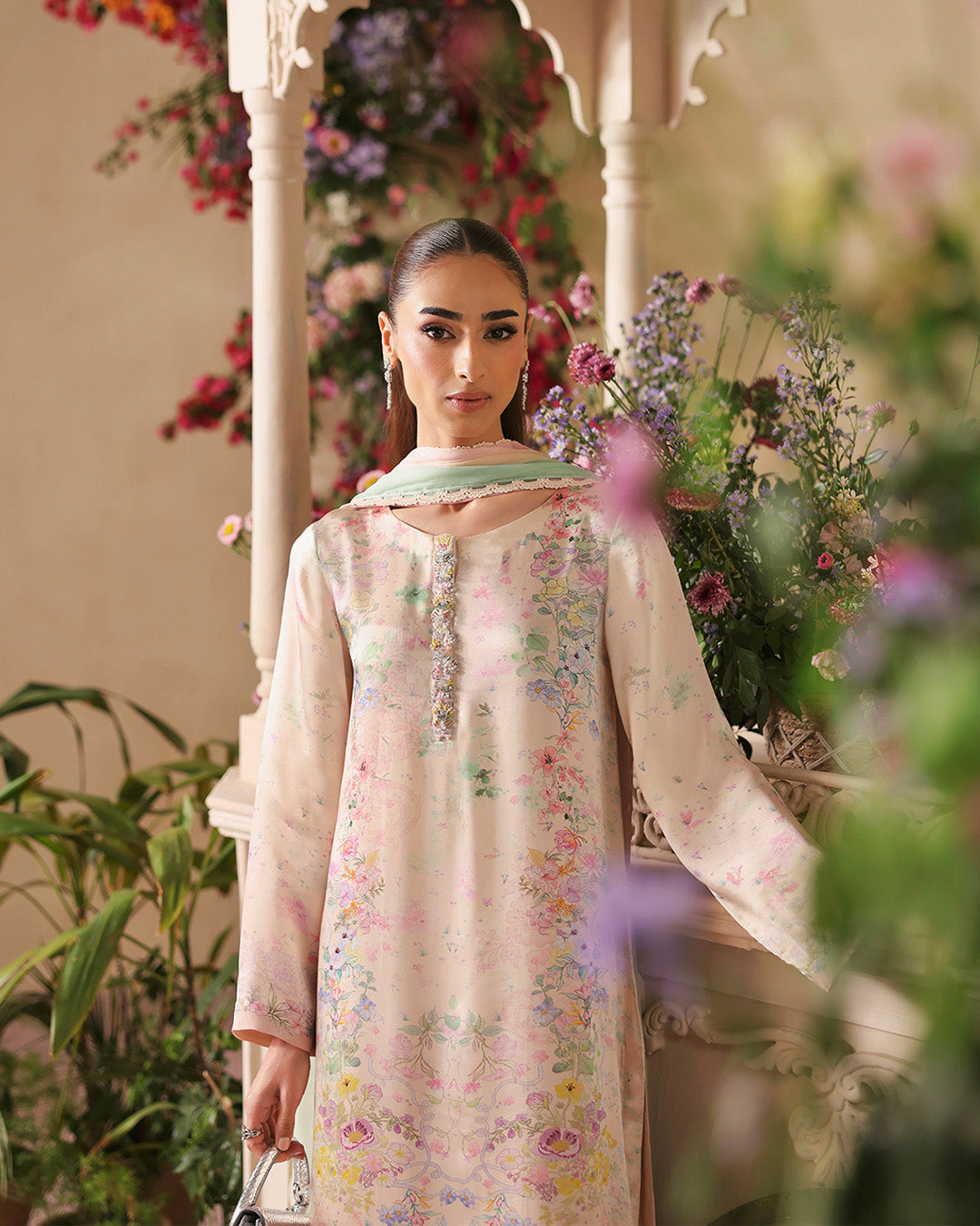 Faiza Saqlain | Serina Luxe | Aeni - Formal Dress - available at Maria Faisal in UK and USA.