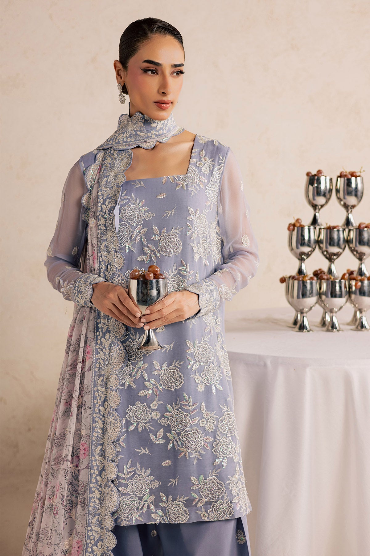 Nureh | Fancy Formal 26 | NP-813 - Formal Dress - available at Maria Faisal in UK and USA.