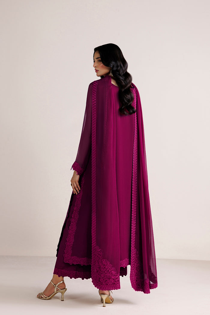 Farasha | Chiffon Essentials 26 | Rouge Divine - Formal Dress - available at Maria Faisal in UK and USA.