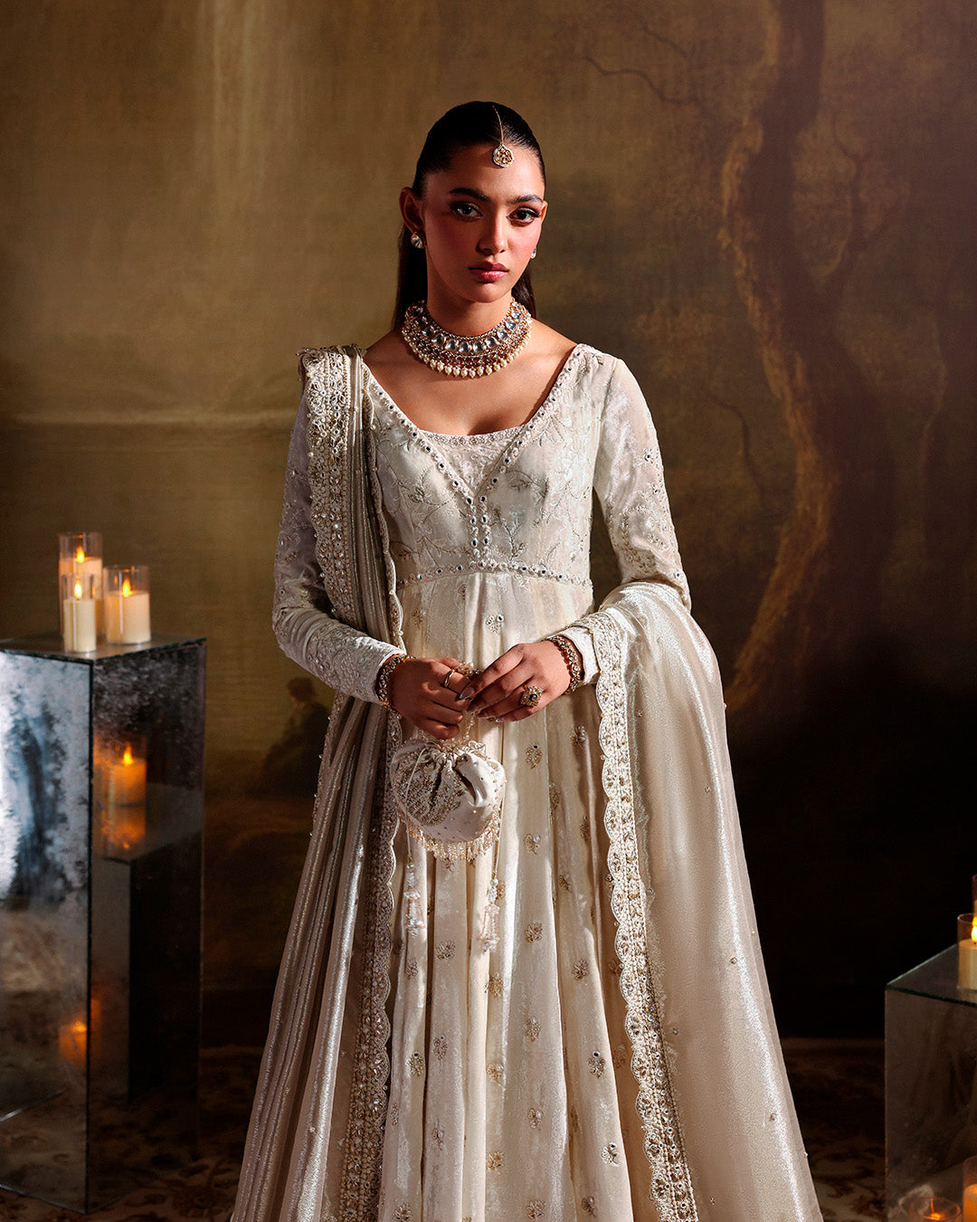 Faiza Saqlain | Zaeva Wedding Formals | Catia - Wedding Dress - available at Maria Faisal in UK and USA.