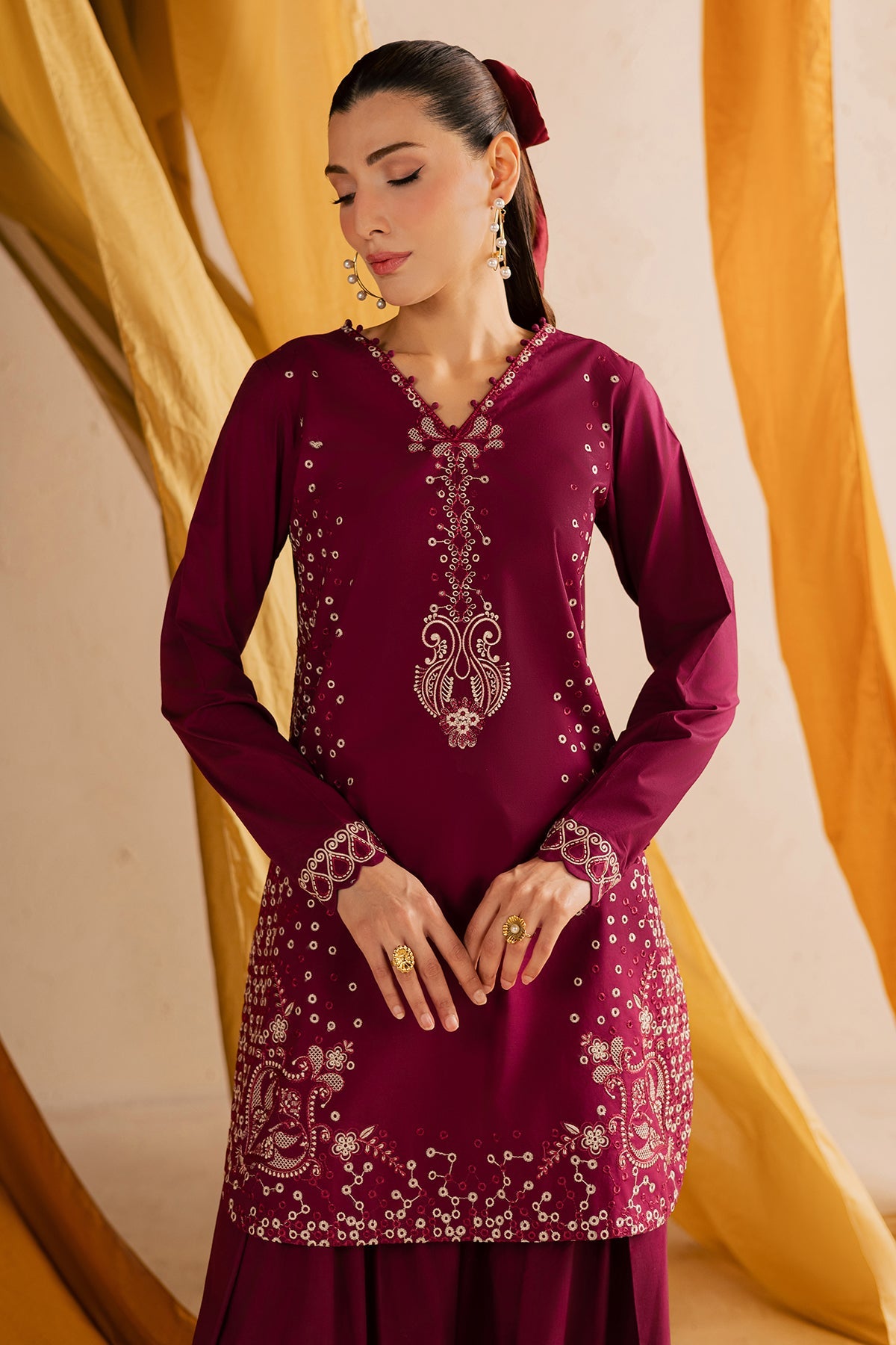 Nureh | Shades of Summer | NP-679 - Luxury Dress - available at Maria Faisal in UK and USA.