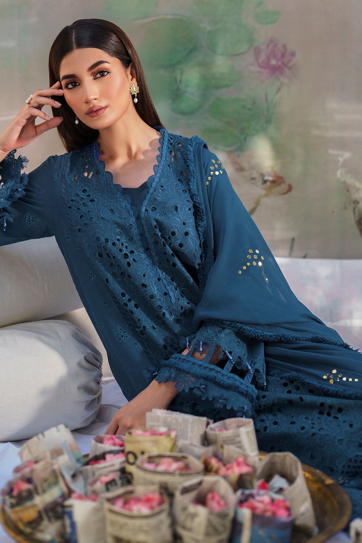 Nureh | Bazaar Lawn | NS-137 - Ladies Clothes - Maria Faisal