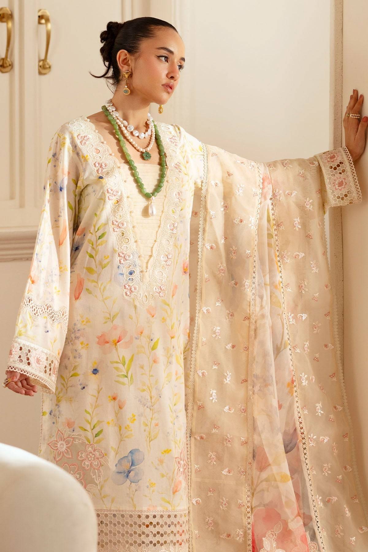 Nureh | Feya Eid Lawn | FE-02 by Maria Faisal - Registered Vendor of : Nureh - type : Ladies Clothes - 100% original wedding dresses