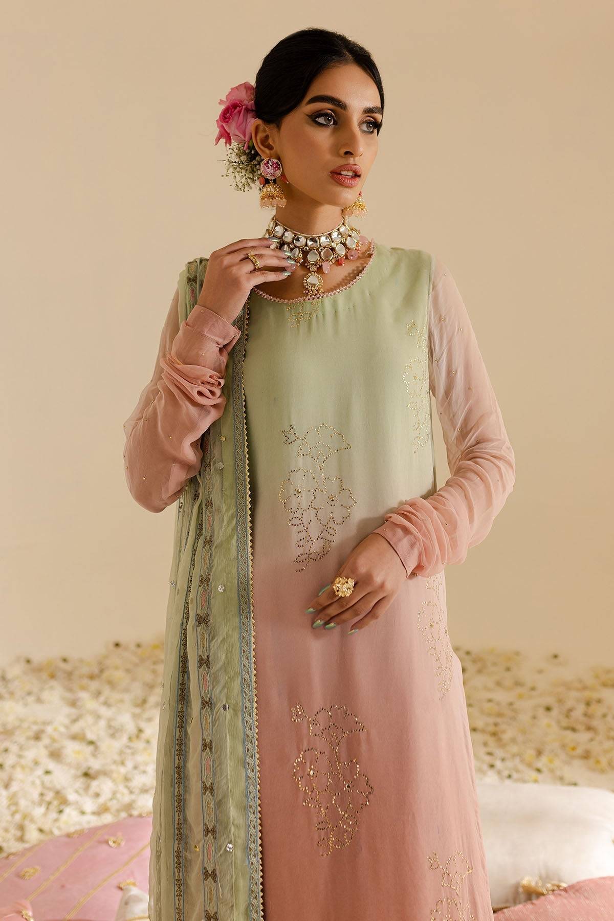 Nureh | Mukeshkari Formals | MK-07 by Maria Faisal - Registered Vendor of : Nureh - type : Ladies Clothes - 100% original wedding dresses