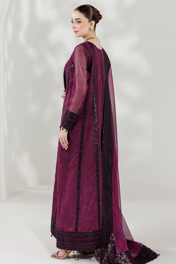 Farasha | Formals 26 | Violet Eclips - Formal Dress - available at Maria Faisal in UK and USA.