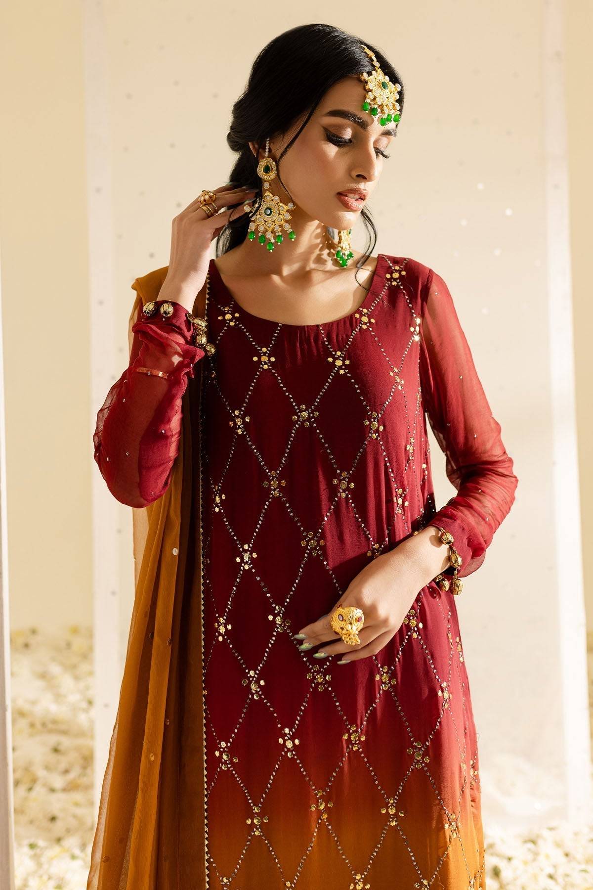 Nureh | Mukeshkari Formals | MK-09 by Maria Faisal - Registered Vendor of : Nureh - type : Ladies Clothes - 100% original wedding dresses