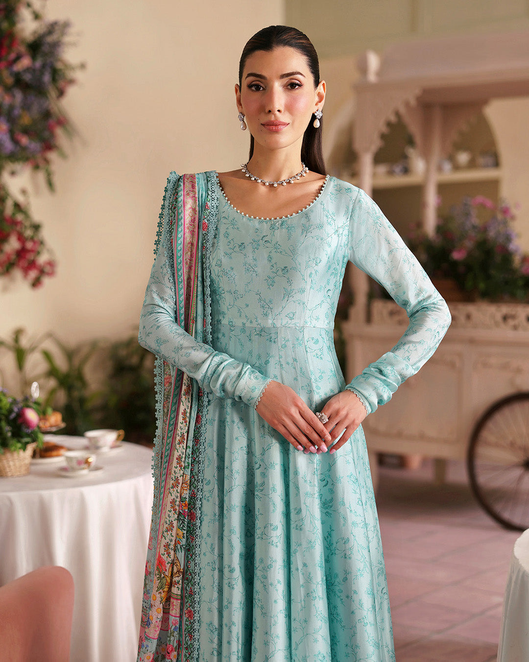 Faiza Saqlain | Serina Luxe | Suha - Formal Dress - available at Maria Faisal in UK and USA.