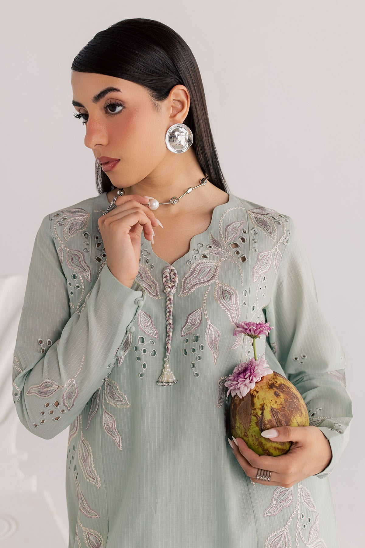 Nureh | Shades of Summer | NP-800 - Luxury Dress - available at Maria Faisal in UK and USA.