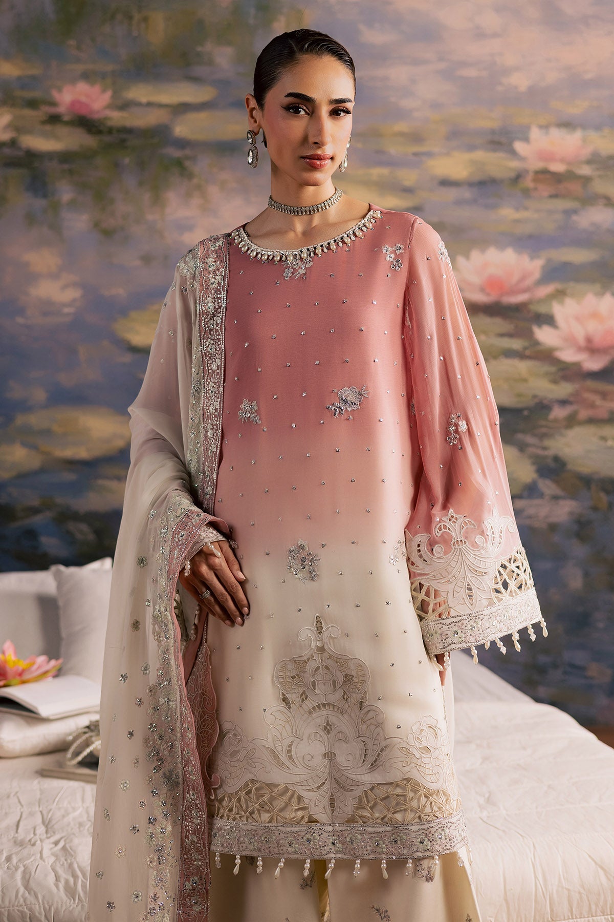 Nureh | Fancy Formal 26 | NP-782 - Formal Dress - available at Maria Faisal in UK and USA.