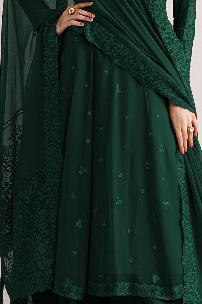Farasha | Chiffon Essentials 26 | Jade Mosaic - Formal Dress - available at Maria Faisal in UK and USA.