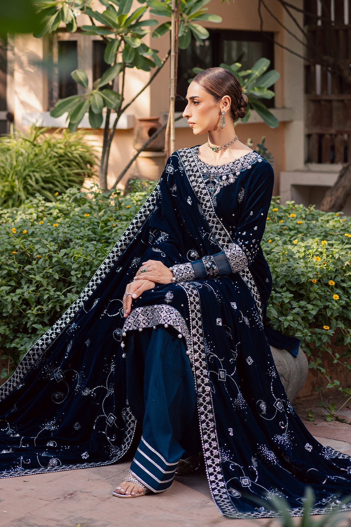NW-114 – authentic Pakistani dress from the Maya Velvet collection for women in the UK